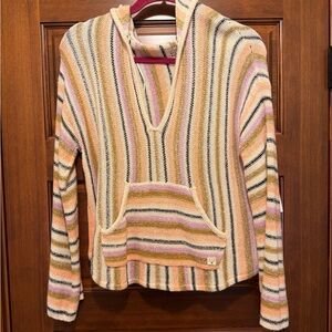 Billabong Pastel Striped V-Neck Sweater